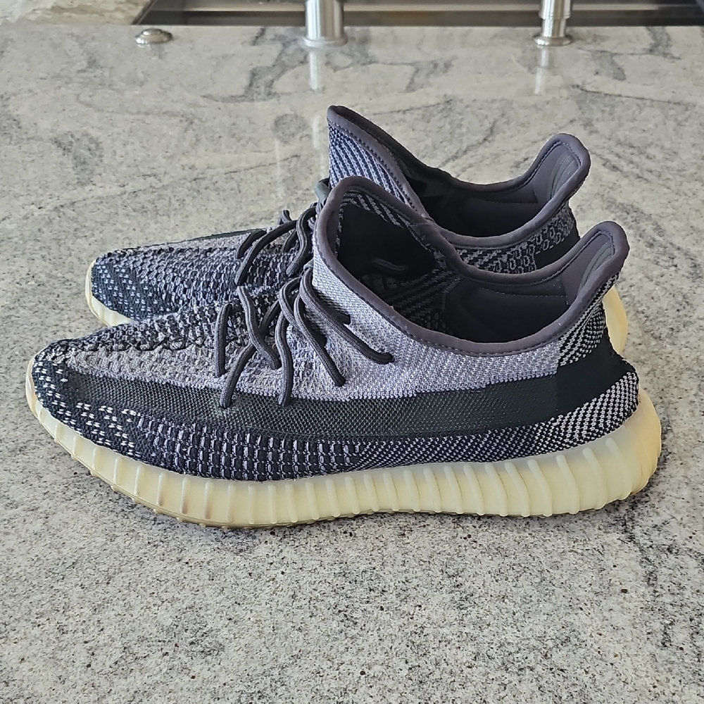 Yeezy Boost 350 Zion Gray Black Sneakers Primeknit Adidas Sz 14